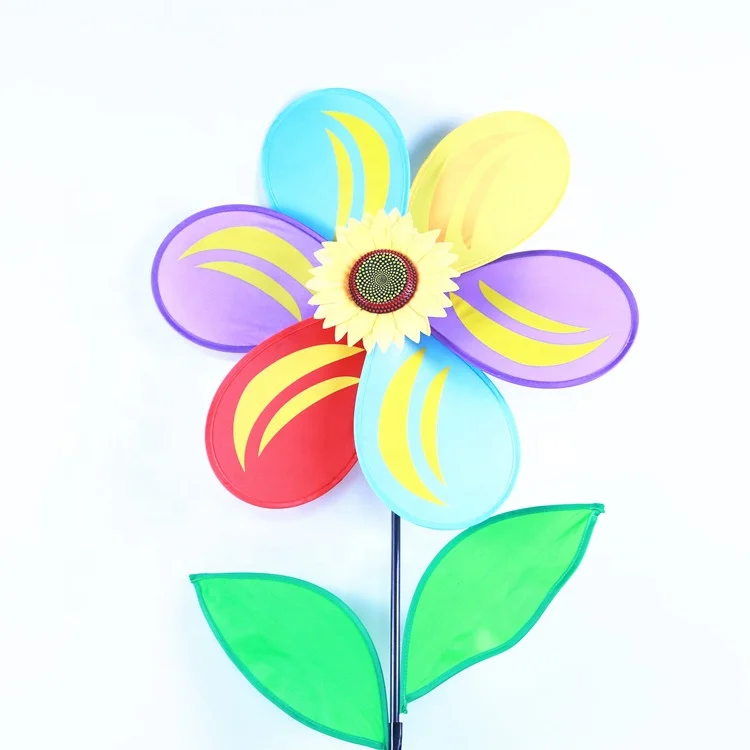 Top Quality  Unique Outdoor Garden Yard Decor Fabric Cheap Interesting Toy Windmill For Kids