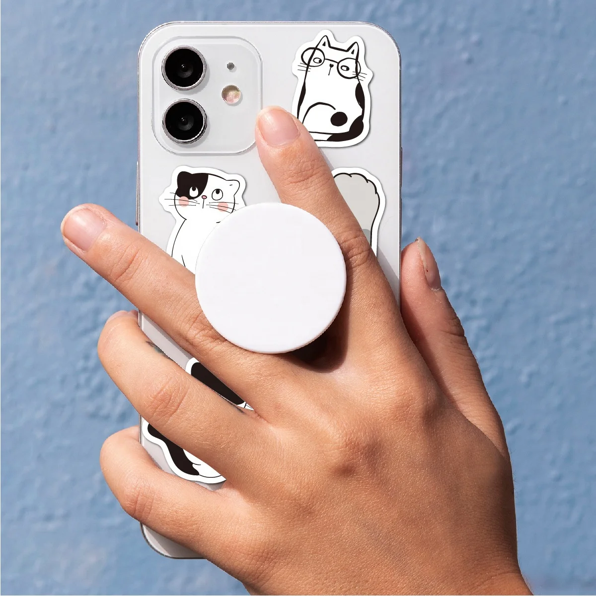 Manufacturers Designs Direct Shipping Lovely cat  50 Pcs Vinyl Waterproof Self Adhesive Stickers