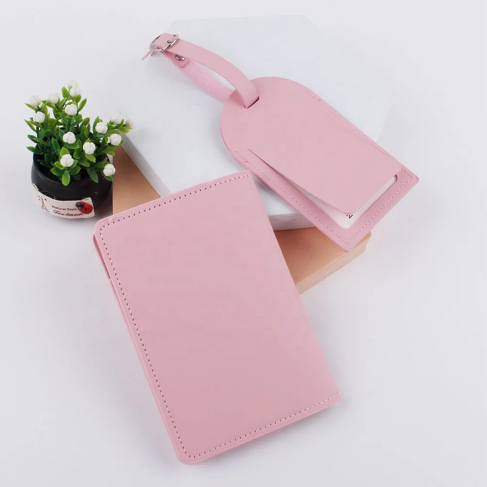 Boshiho Fashion 2021 Custom Slim Hot Sale Gift Set PU Leather Protector Passport Mobile And Credit Card Holder Cover