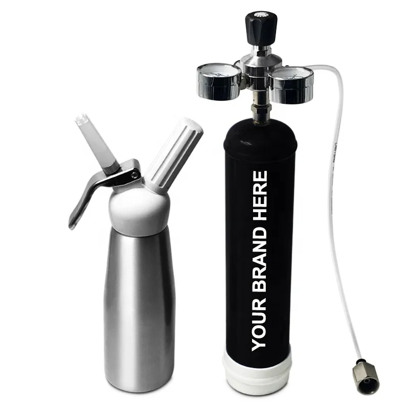 
Super Quality Food Grade No Oil Residue OEM Brand N20 580 G Gram Nitrous Oxide Laughing Gas Whipped Cream Chargers Cylinder 