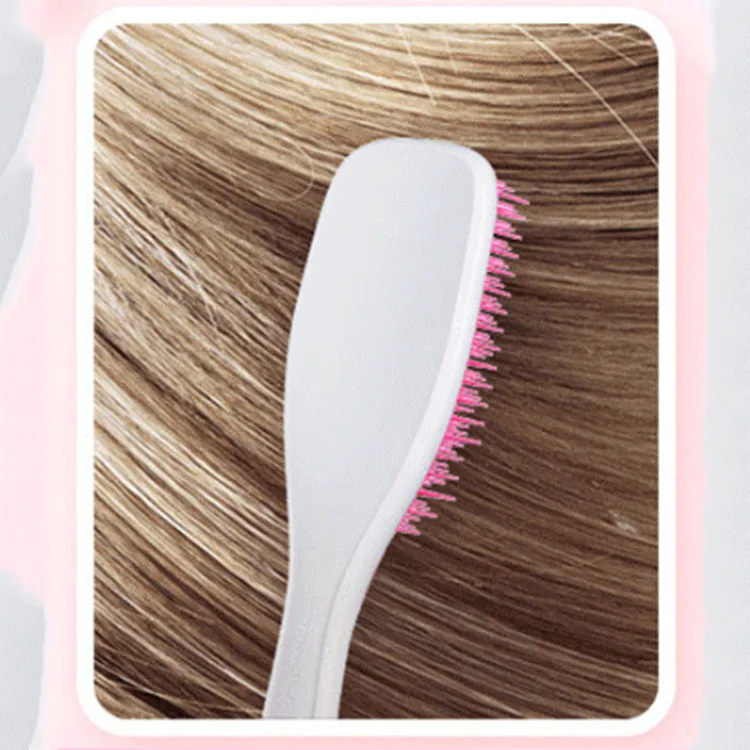 Customized logo  Travel Size Italian Hard Plastic Hair Brush Set for Women and Men