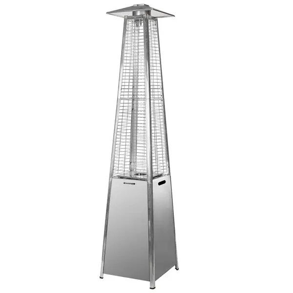 pyramid flame LPG heater infrared patio heater with real flame for outdoor use only CE approved glass tube heaters gas fired