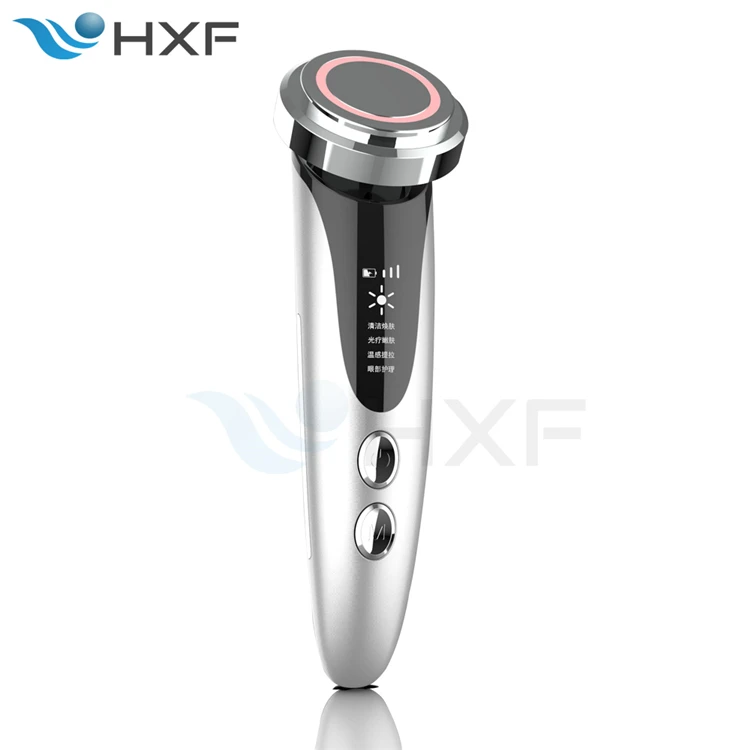 
5 in 1 LED Skin Tightening Korean Multifunctional Skin Care Beauty Machine Ultrasound Facial Massage Cleansing Skin Care Device 