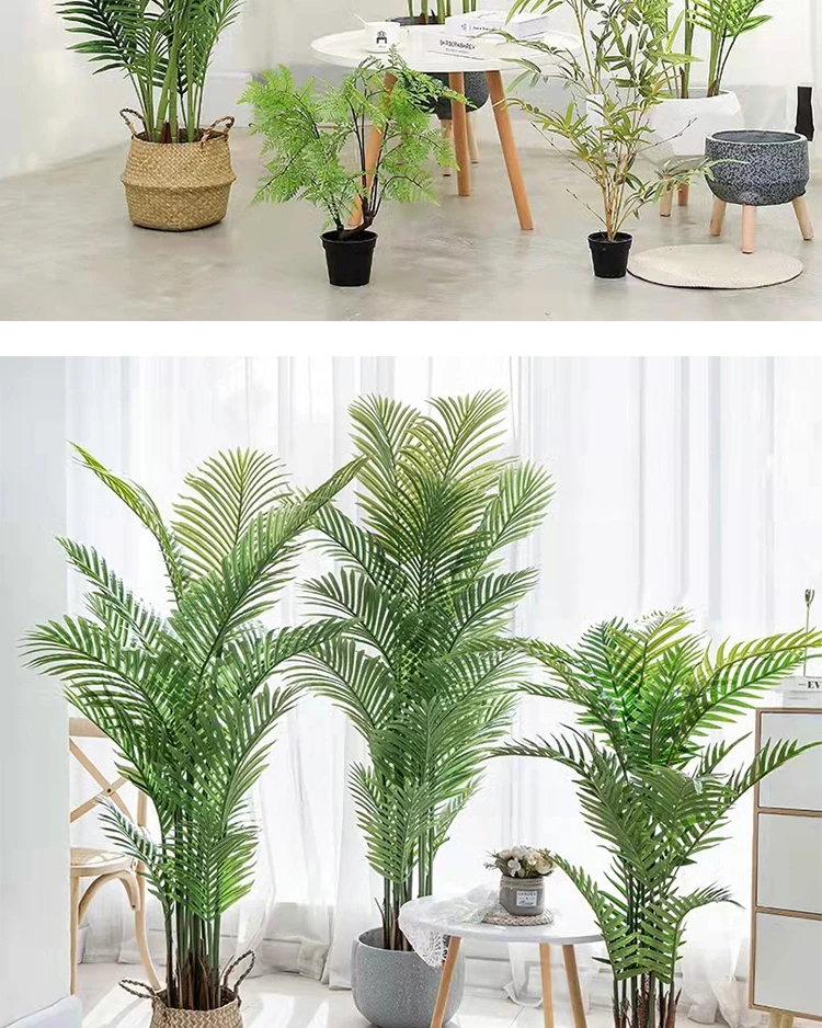 Hot Chinese factory high quality simulation 1.8 meters indoor artificial Hawaii palm plant bonsai artificial plant fake tree