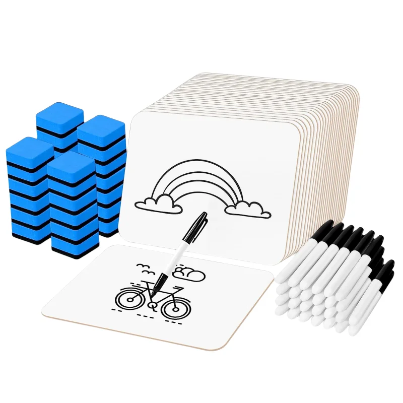 No Frame Double-sided Kids Lapboard, A4 A5 Size Dry Erase Lapboard MDF Board Custom Printing Dry Erase Board