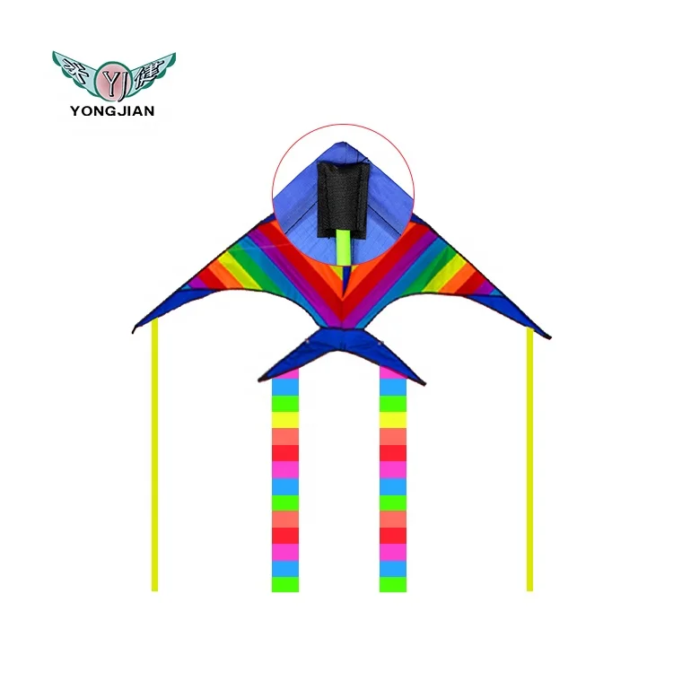 Professional Manufacture easy flying colorful fish delta animal kite