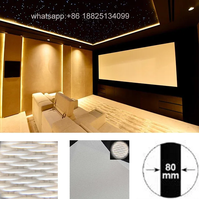 XYSCREEN 135inch/150inch Sound MAX 4K Woven AT acoustically transparent projection screen