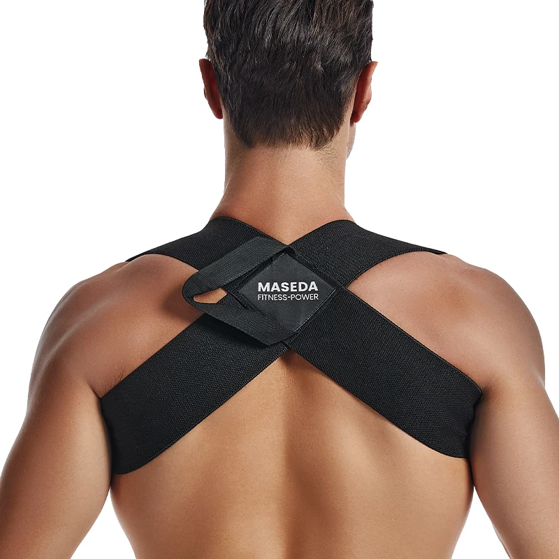 5517#elastic exercise shoulder strap push chest straight back strap posture corrector