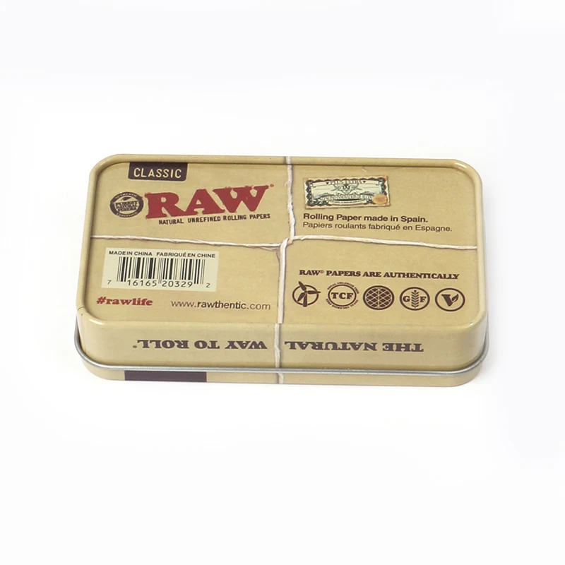 
stock new style 115*65mm spot small tobacco box iron metal storage box metal raw box 