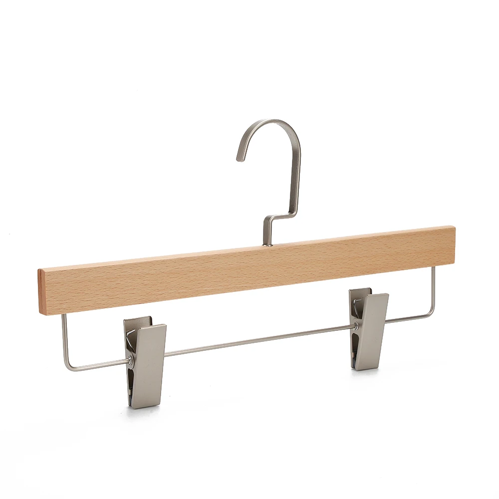 China manufacturer solid wood suit hangers custom logo wood coat hangers for clothing store