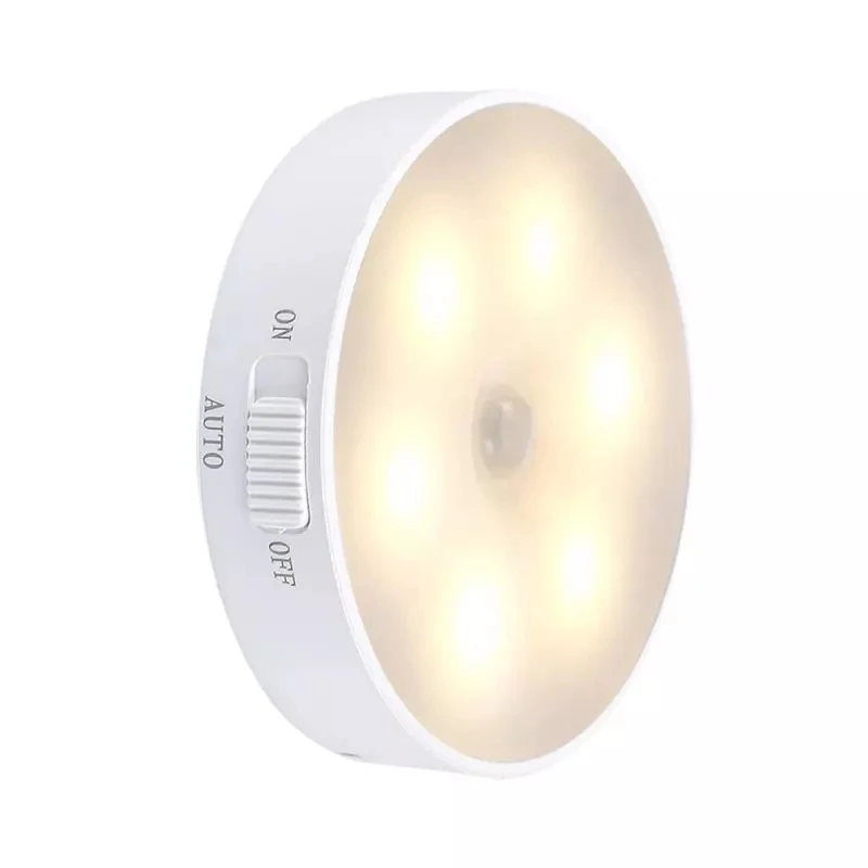 
USB Rechargeable Wall Lamp LED Wireless PIR Motion Sensor LED Night Light for Bedroom Stairs Cabinet Wardrobe Lighting 