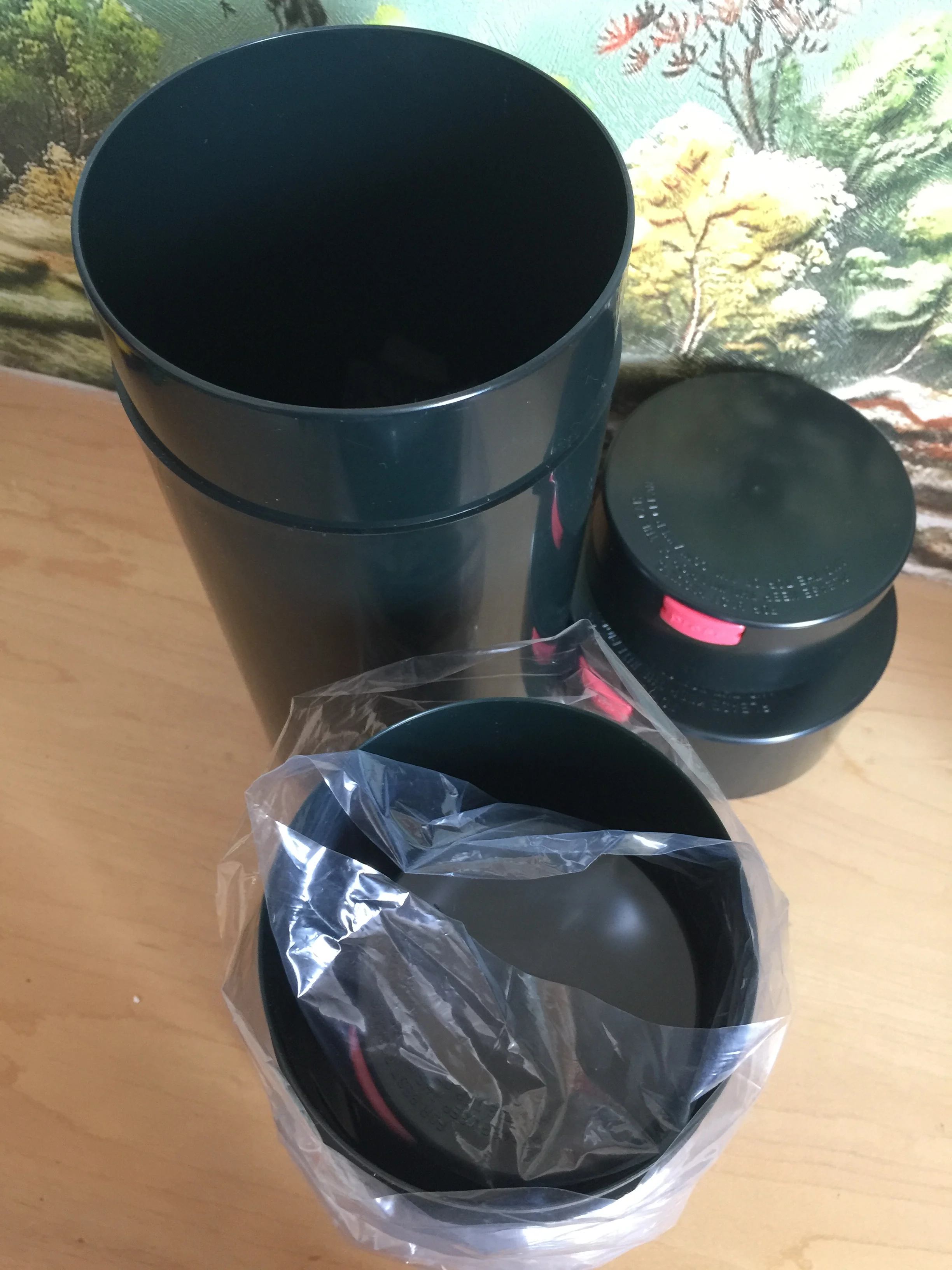 Plastic reusable Vacuum storage bin/Container