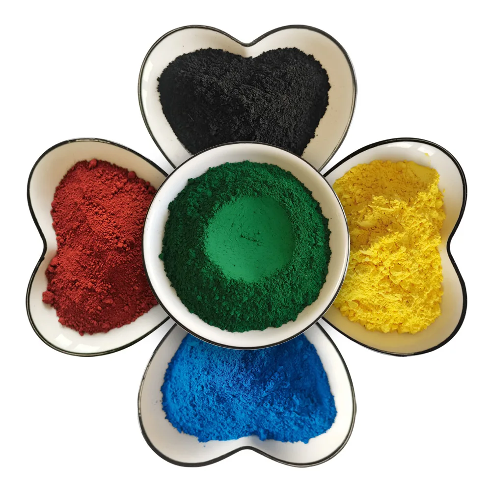 Multiple Colors Iron Oxide Red/Orange/Yellow/Purple/Green/ Blue Inorganic Pigments CAS 1332-37-2 Fe2O3