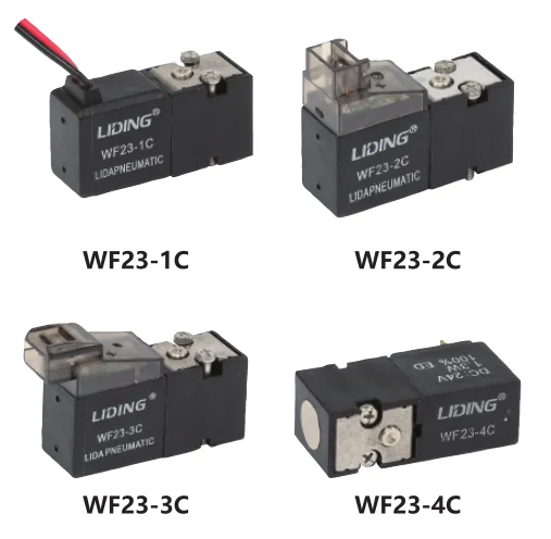 
LIDING Brand WF series low power high flow mini air valve small solenoid operated micro valve 