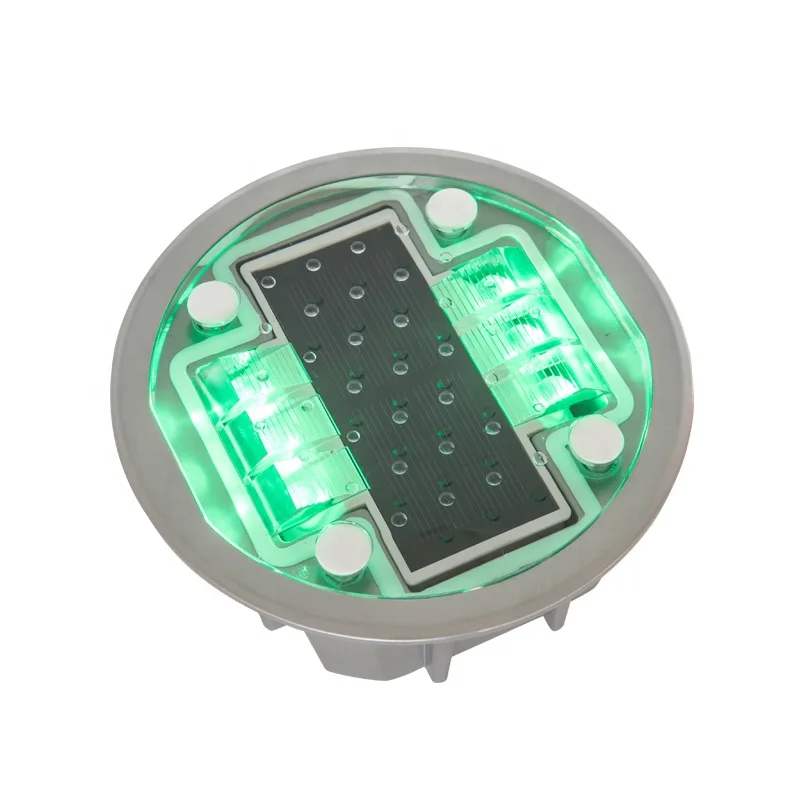 highway raised pavement marker traffic safety reflective cast cat eye light stud path marker 8 led 30t il300 solar road stud