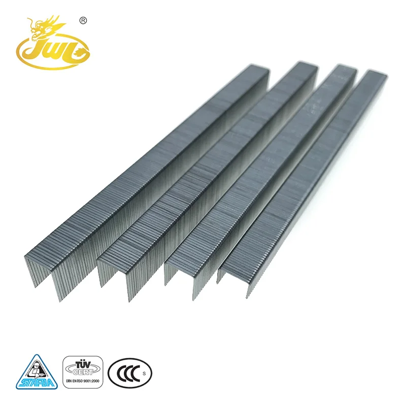 9MM Zinc Plated U-Type Nail Zinc Plated Furniture Hardware 71 Series Industrial Staples