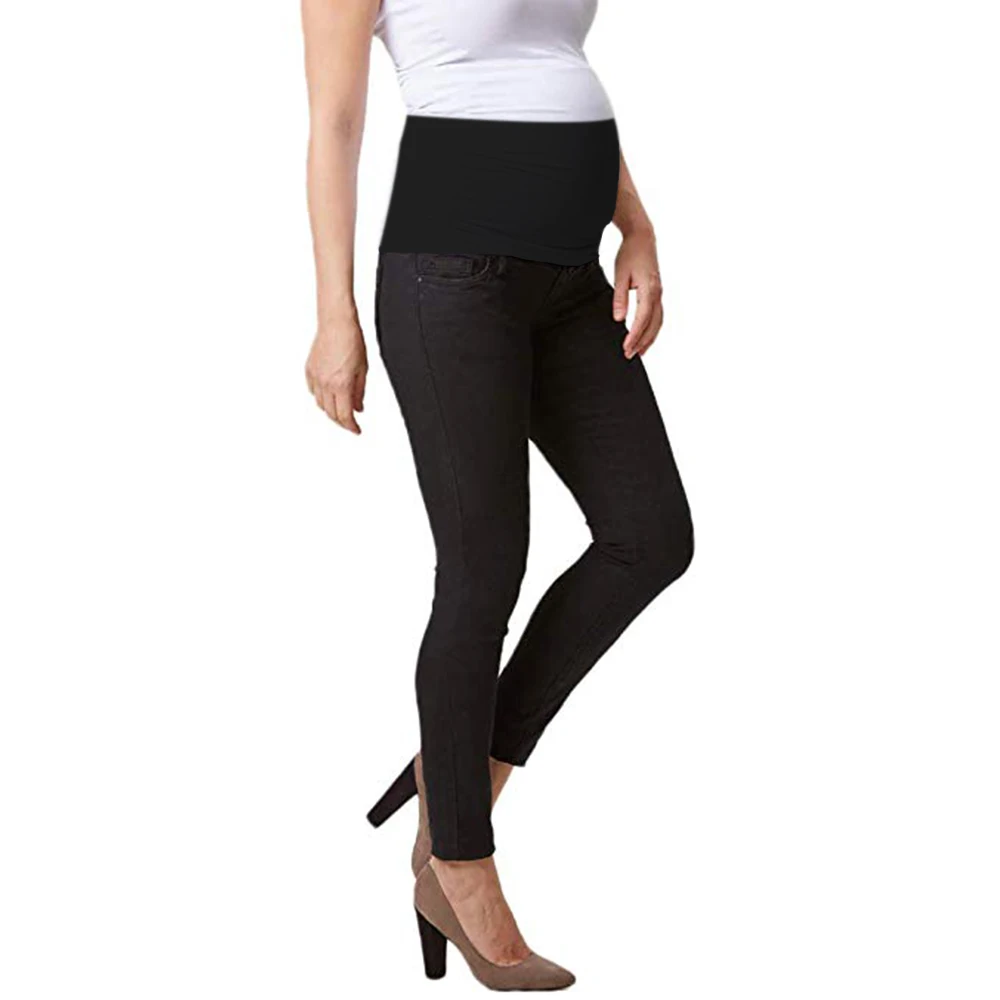 Женские брюки для беременных черные джинсы скинни