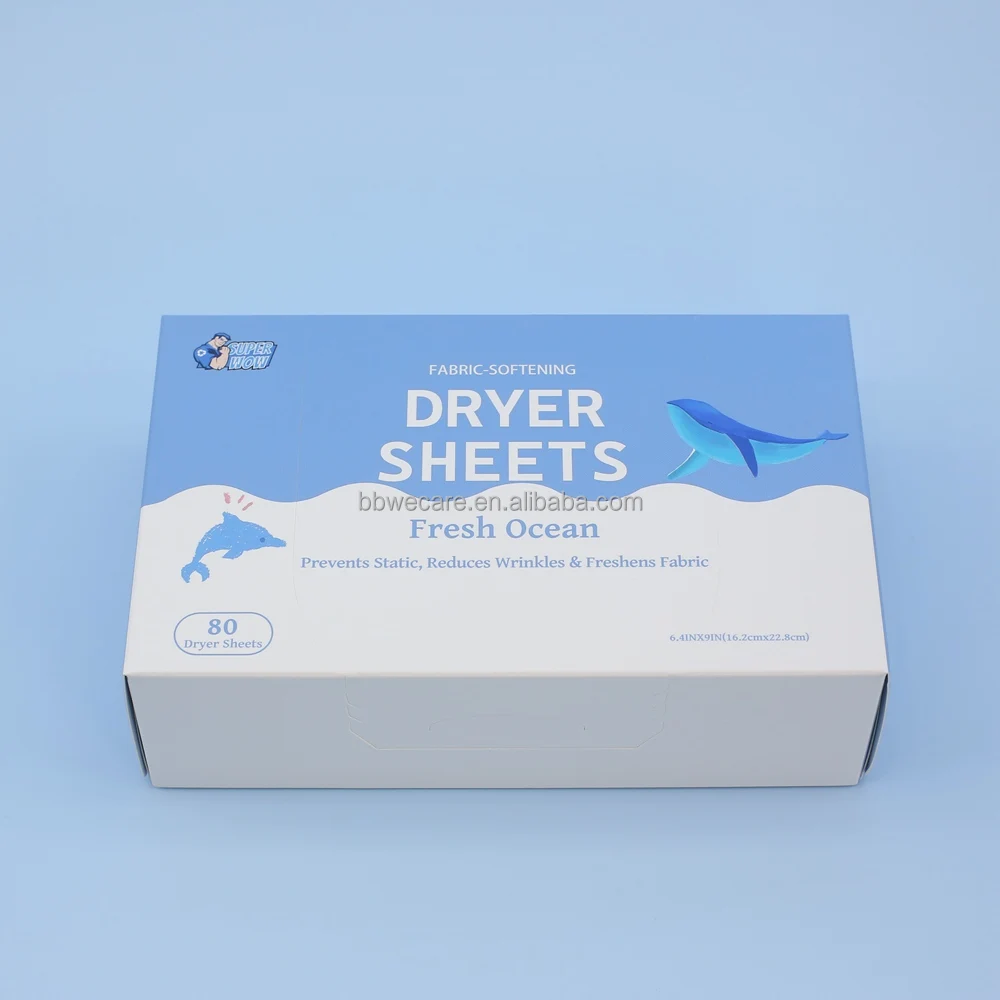 Best Clothes Laundry Dryer Fabric Softener Sheets Fresh Scent Long-lasting Non-Toxic Tumble Dryer Sheet