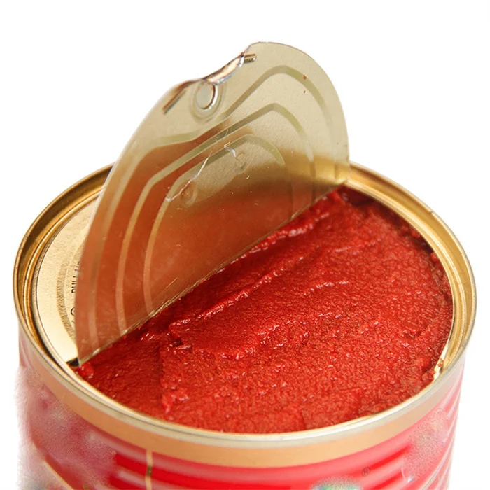 OEM ketchup packaging transparent 100% pure tomato paste 800g canned tomato ketchup