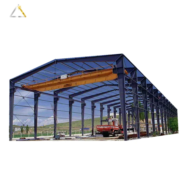 Long Span Roof Portal Warehouse Space Frame Skylight Structural Beams Metal Structure Building New Design Steel