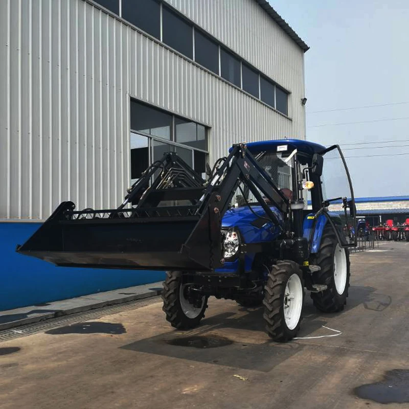 Самая красивая сельскохозяйственная техника 70hp сельскохозяйственный мини-трактор 4wd с фронтальным погрузчиком и