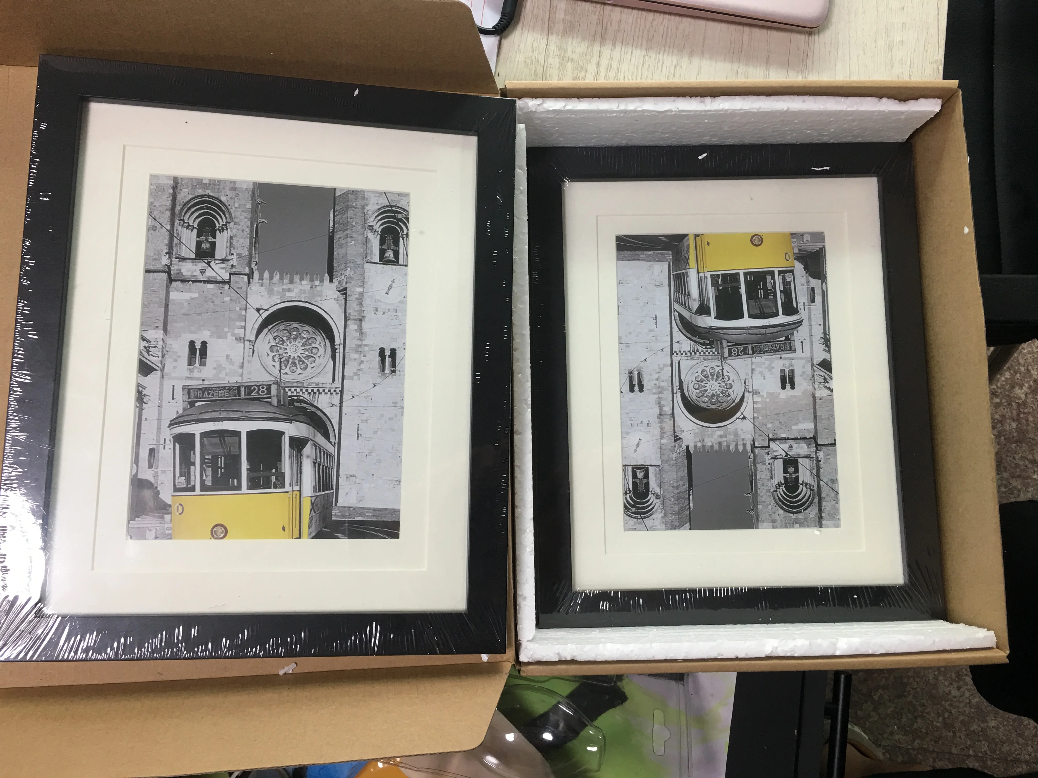 8x10 Picture Frame Mats for 5x7, 4x6 Photo, Black MDF Wood Frame for Wall and Tabletop