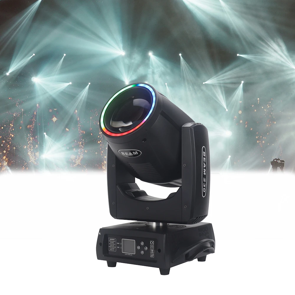 Stage Light Equipment Mini Beam 230 7r Cabeza Movil High Brightness 230W Moving Head Beam Light for DJ Disco Club