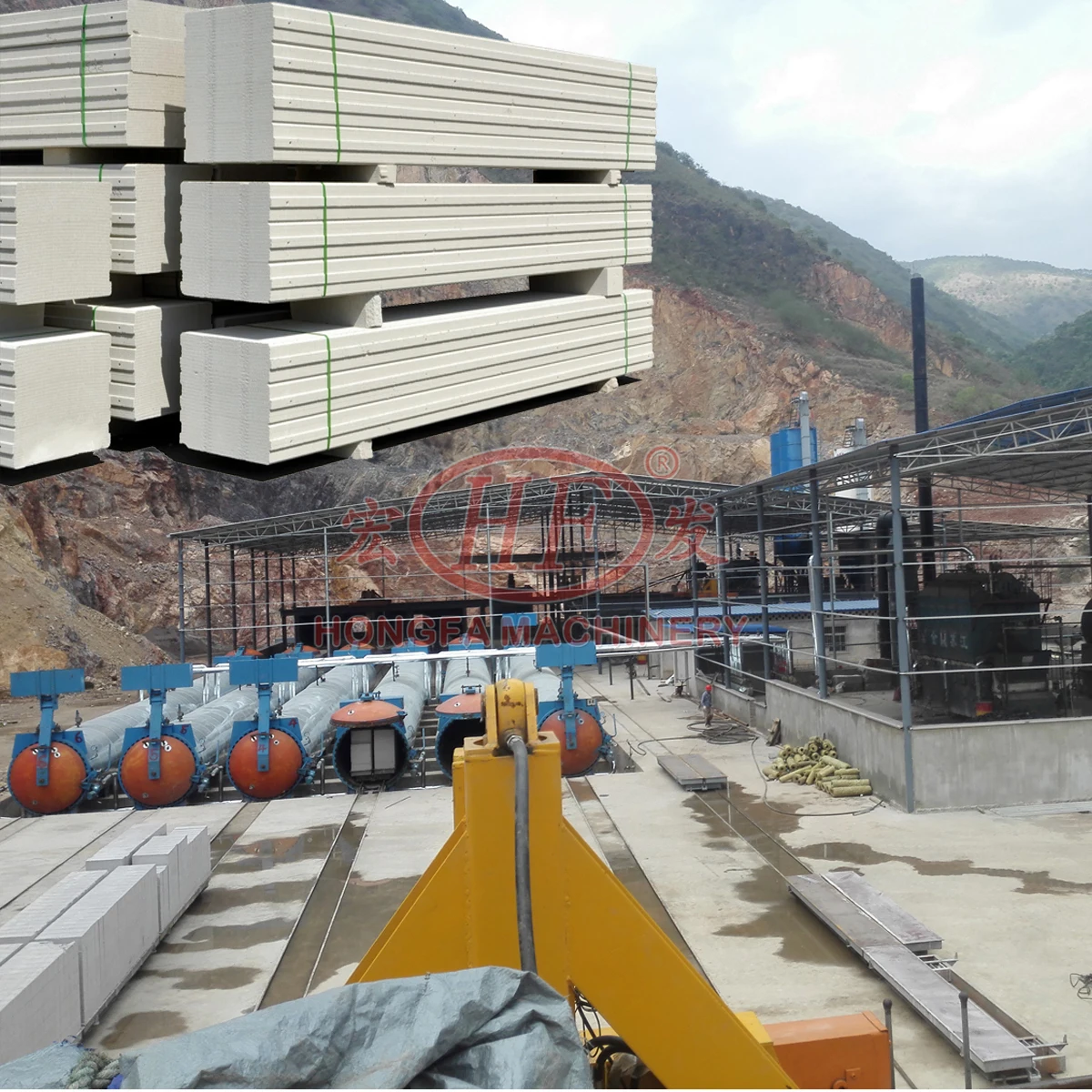 Ytong Technology AAC Block Plant AAC Block Production Line Machine Lightweight Concrete AAC Wall Panel Production Line Plant
