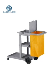 Товары для уборки в помещении, пластиковая хозяйственная тележка, многофункциональная Сервисная Тележка
