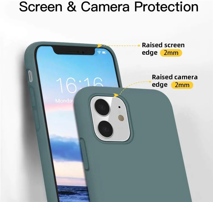 Оригинальный противоударный чехол-накладка из жидкого силикона для мобильного телефона мягкий резиновый чехол Iphone X XS max 11 pro