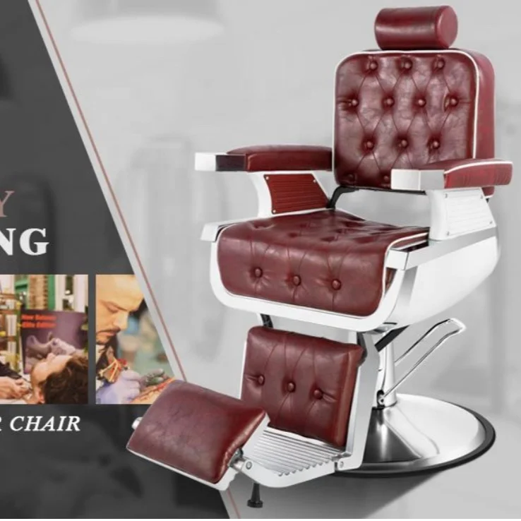 Vintage barber chairs for hair salon Old school barber chair for hair style Factory selling salon chairs with cheap price