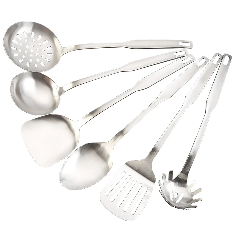 6 Pcs Set Accessories Nonstick Tools Gadgets Stainless Steel Handle Kitchen Utensils
