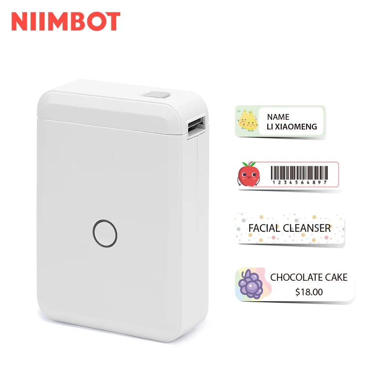 NiiMbot environmental label sticker printer mini barcode label printer for Electronic Organizers