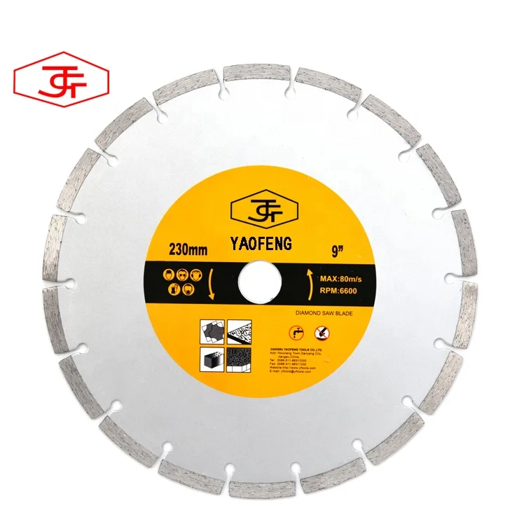 Diamond Saw Blade 230mm 9inch Diamond Cutting Disc for Sandstone