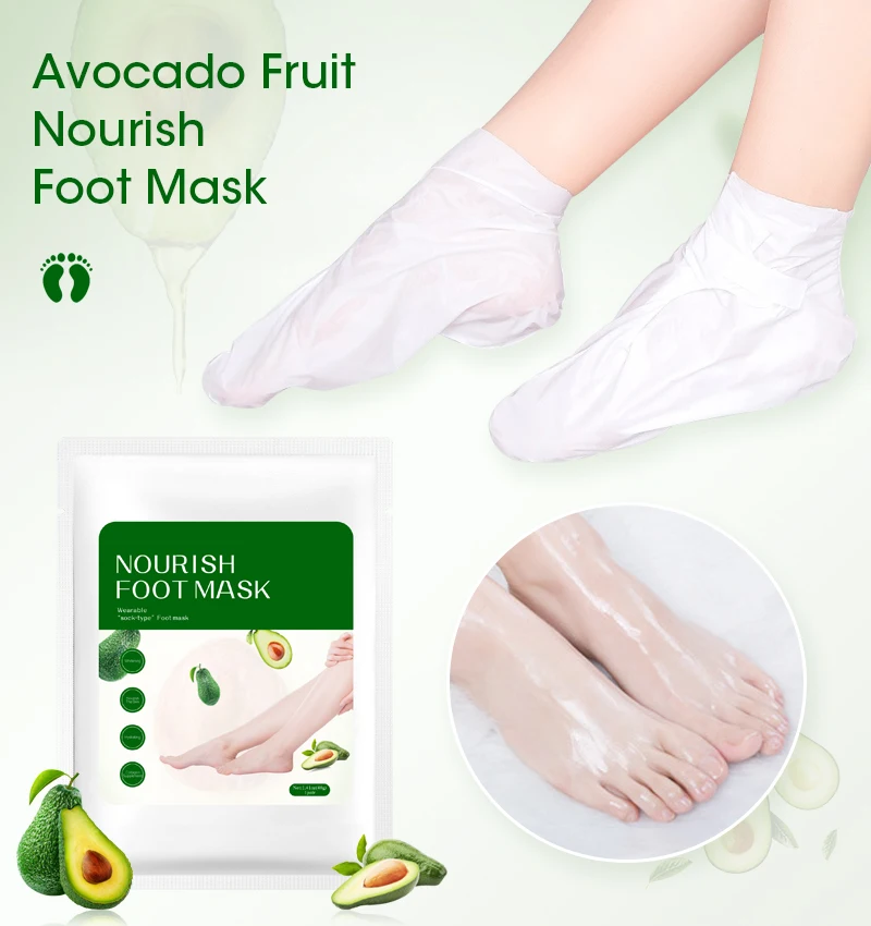 Private Label Foot Peel Mask Make Your Feet Baby Soft Foot Skin Care Peeling Away Calluses and Dead Skin beauty foot mask