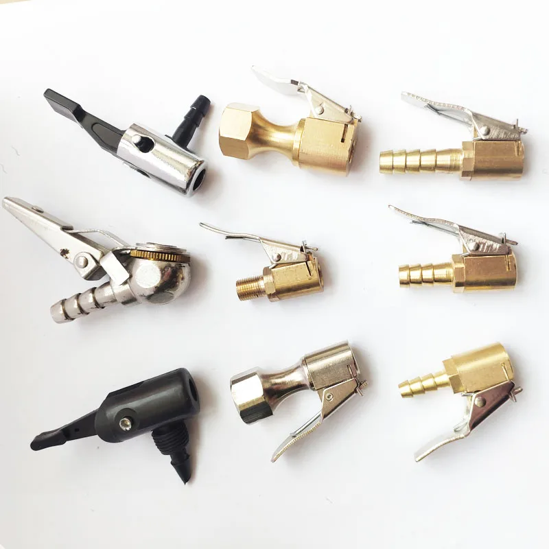 TOPSUN Air Pump Thread Nozzle Adapter Quick air pump Clip nozzle Metal hose adapter