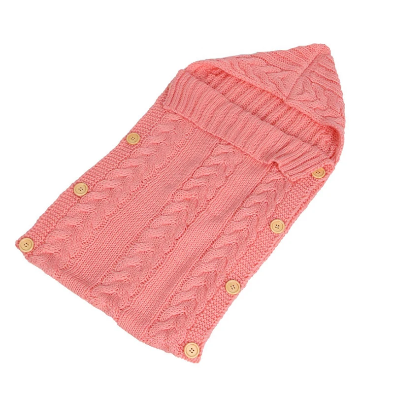 Hot Sell INS Outdoor Stroller Fleece Comfort Knitted Warm Winter New Born Sleeping Bag For Baby