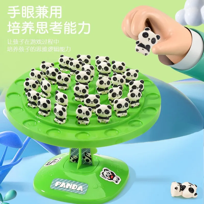 2024 Montessori Balance Tree Of Panda Battle Game Training Concentration Interactive Educational Toys For Children