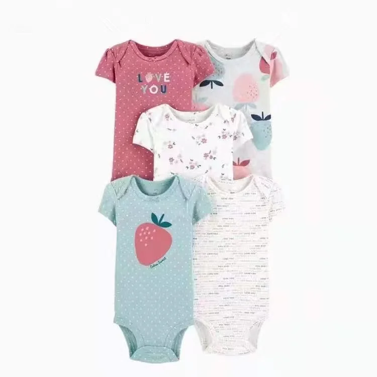 Infants & Toddlers Pajamas Short Sleeve Baby Romper Cute Baby Clothing Sets