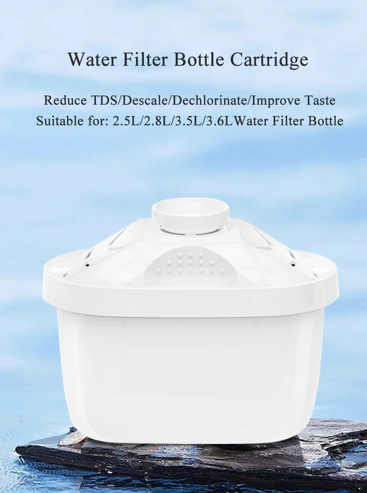 Wholesale Home Drinking Water Filter Pitcher Cartridge Purifier Jug Pitcher Activated Carbon Replaceable Cartridge English Mumu