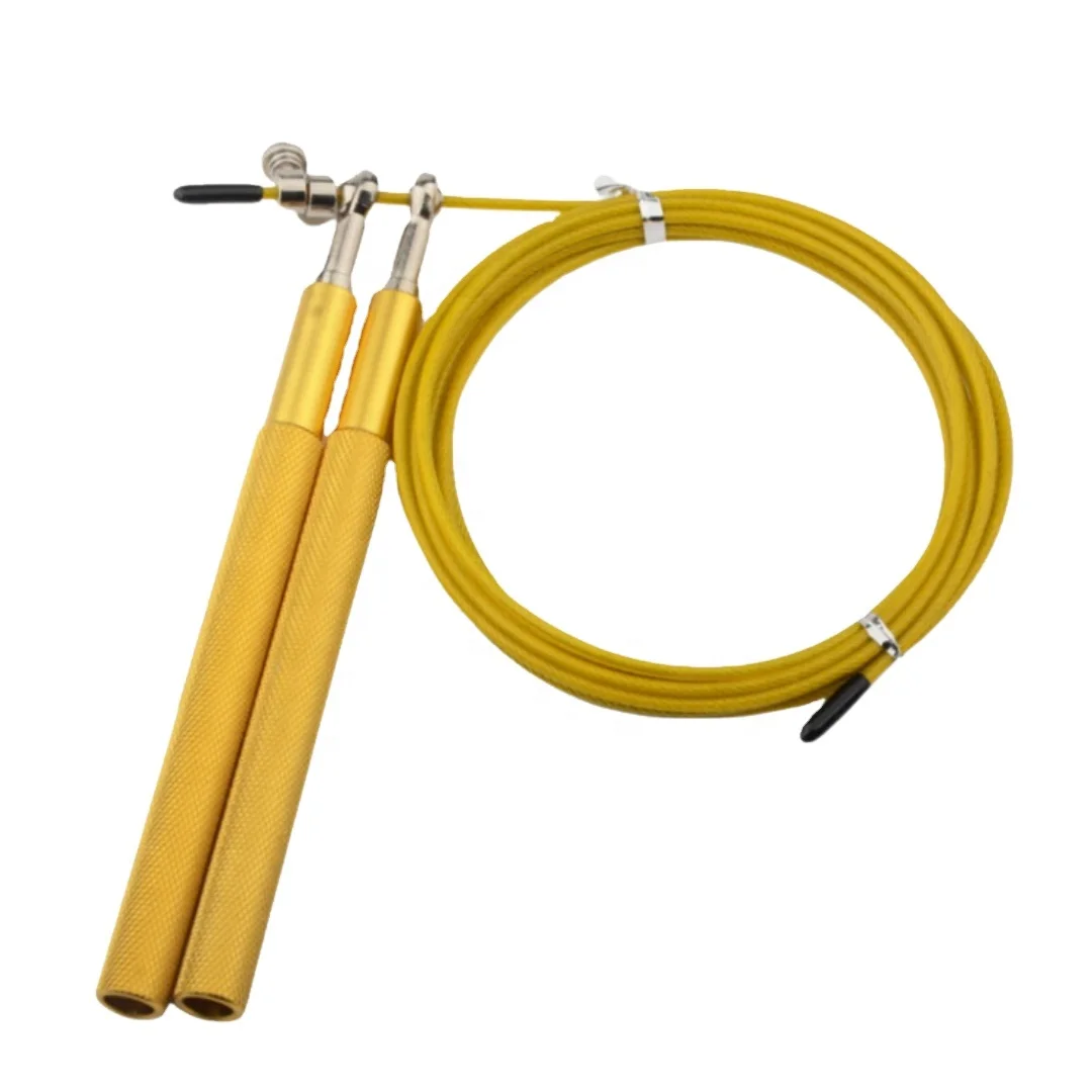 PILOT STRENGTH Wholesale Adjustable steel wire  fitness equipment aluminum speed jump rope