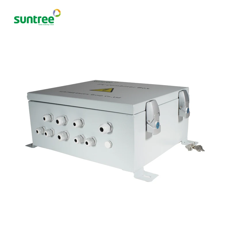 Photovoltaic iron shell pv solar power convergence combiner box wite 2 string