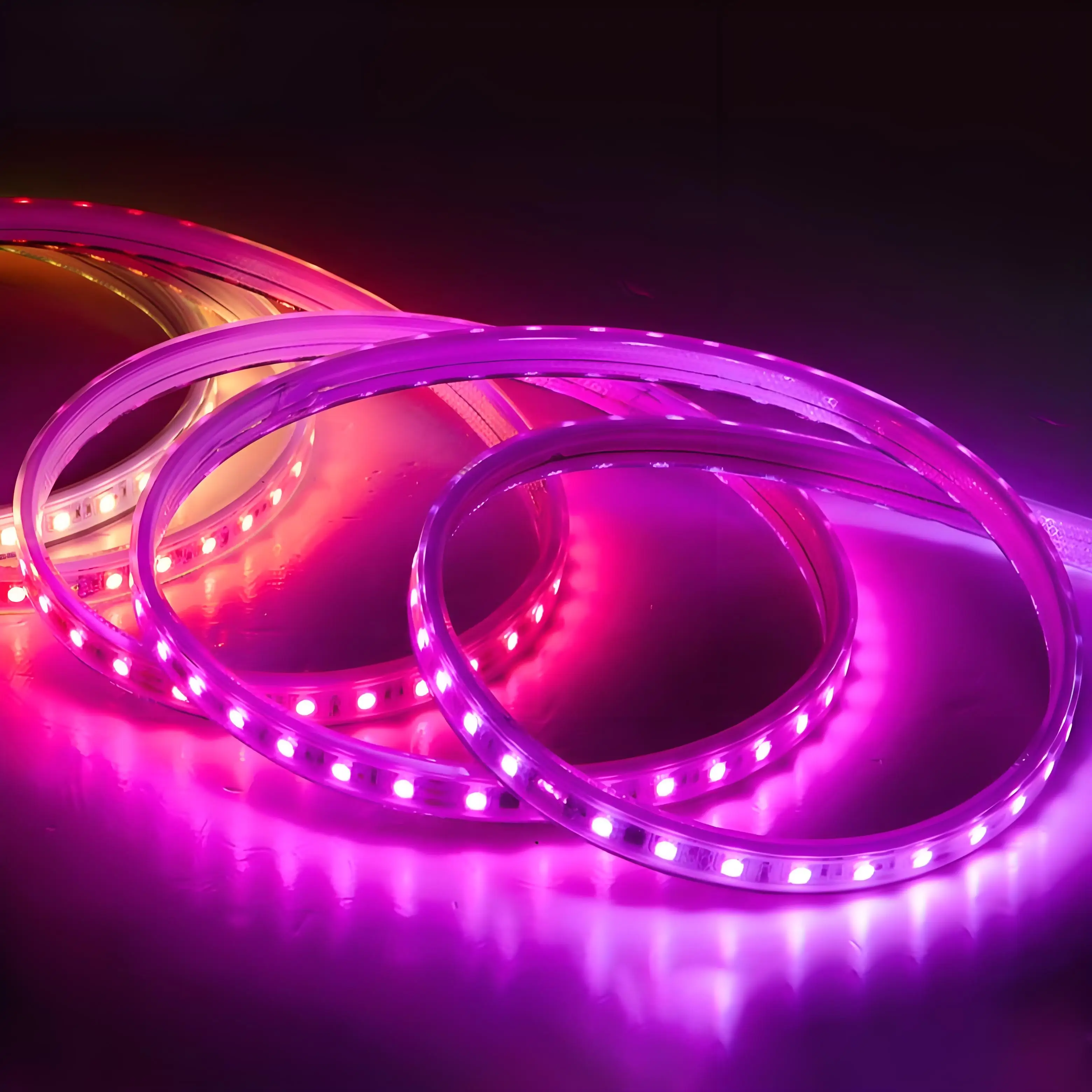 Новый продукт 5050 Светодиодная лента RGB Управление приложениями для строительного декора защита IP68 не требуется контроллера или водителя