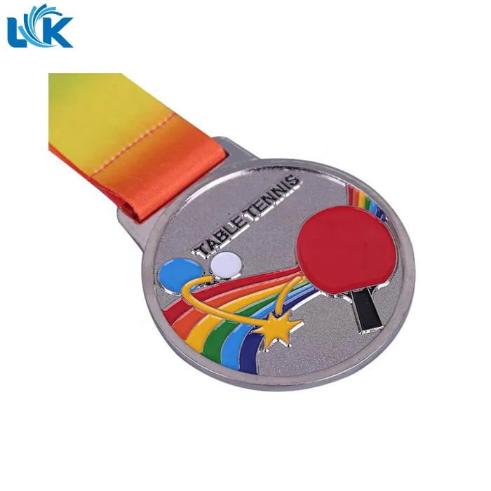 3D Engraved Logo High Quality Gold / Silver / Bronze Metal Volleyball Custom Medal