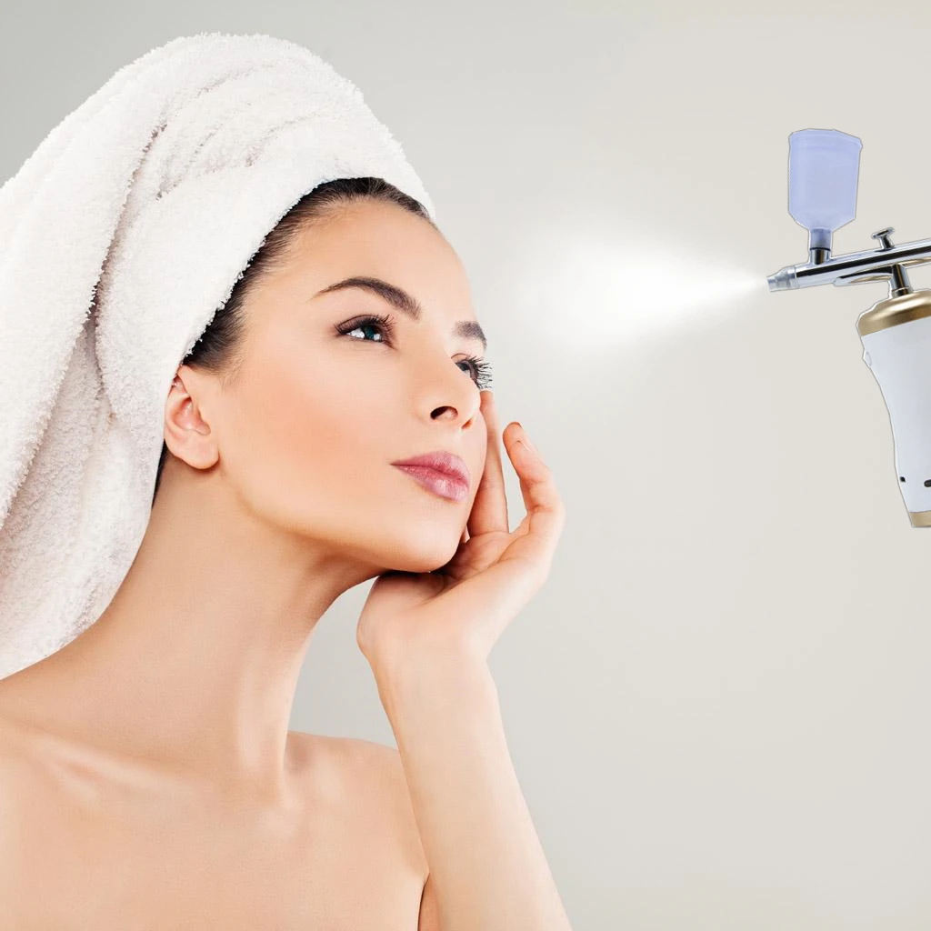 Rechargeable Cordless air brush makeup machine -single action  airbrush kit