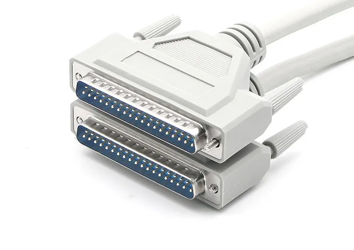 2021 Custom Black White D-SUB 37 Pin DB37 Male to Male Connector Serial Extension Cable For Machine