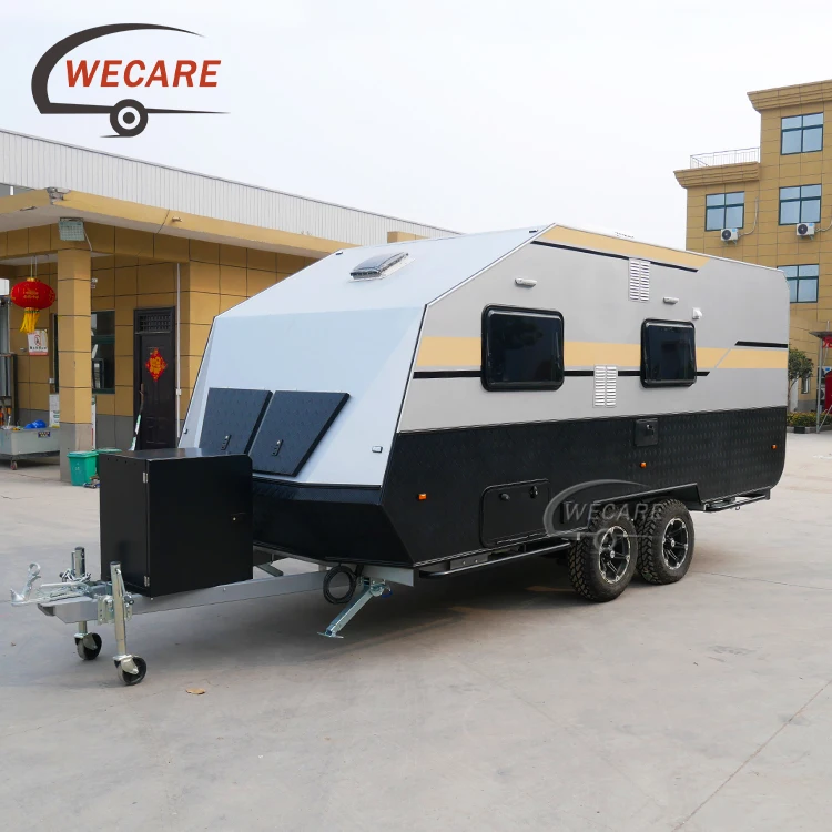 Wecare 18.04*6.89*6.89ft motorhomes off road camping caravan camper rv travel trailer off road 4x4 campers