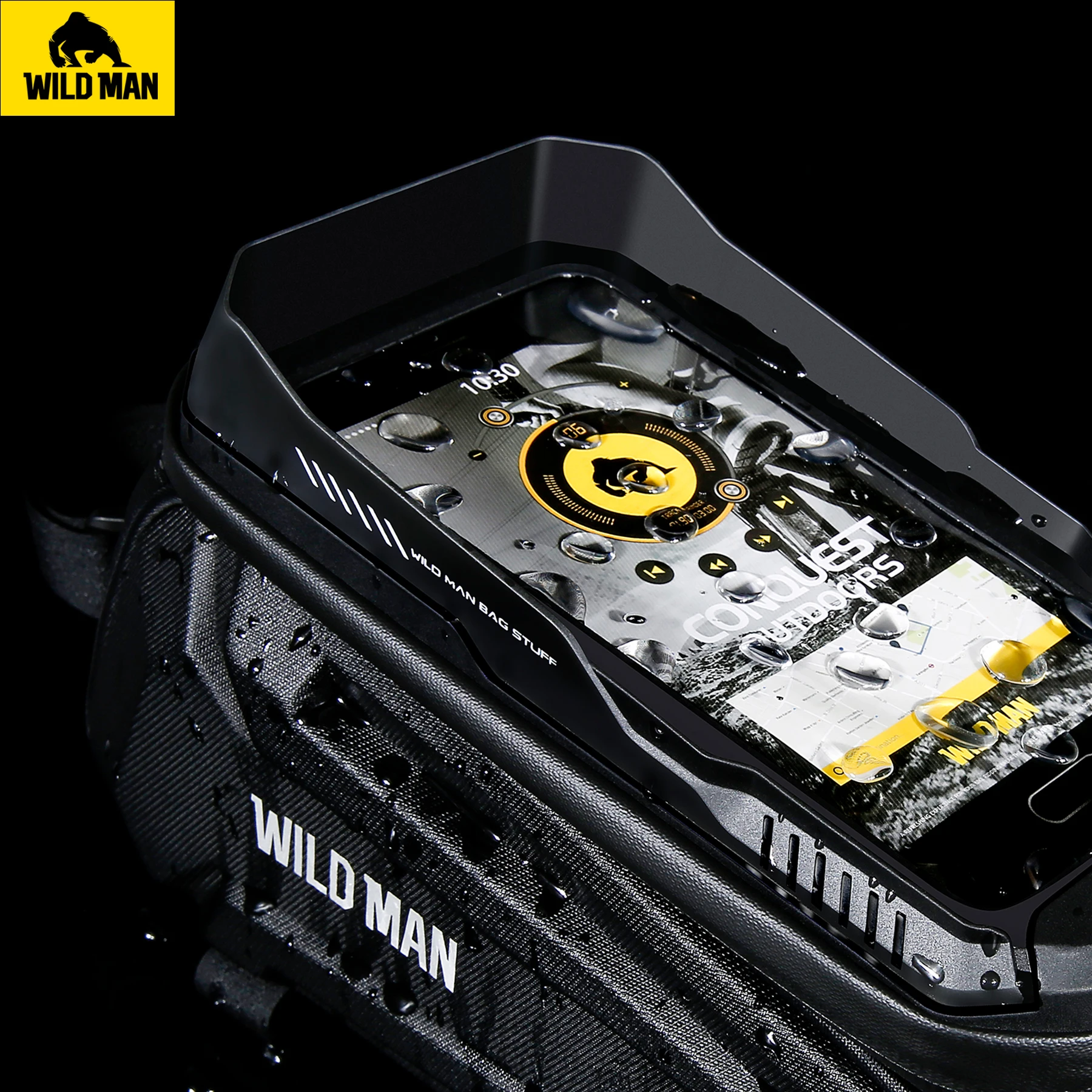 Wildman 1.2L XT5 Bicycle Bags & Boxes Waterproof Phone Holder TPU Touch Screen Frame Bike Bag