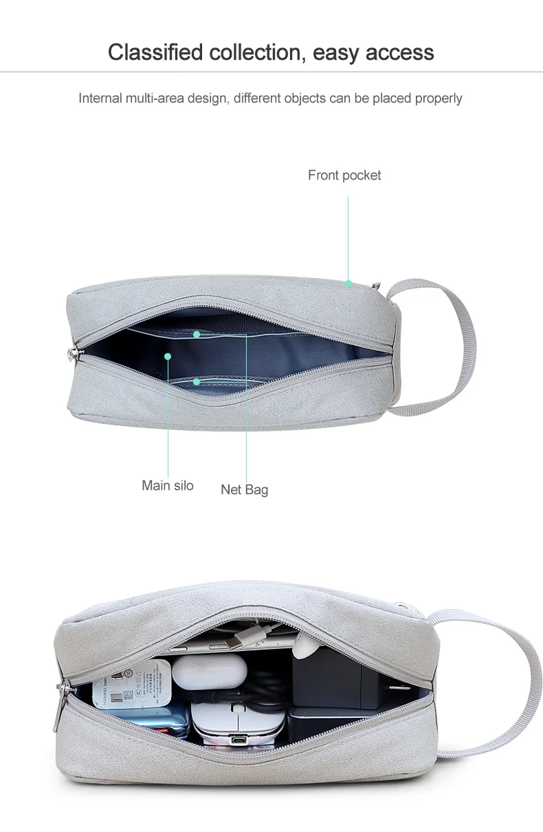 Wholesale Usb Charge Cable Organizer For Travel Waterproof Digital Electronics Accessories Storage Pouch Portable Mouse Cases