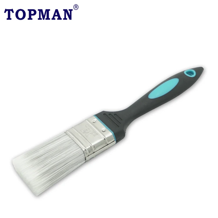 2 inches flat paint brush with soft plastic handle